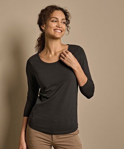 Women's stretch 3/4-sleeve tee (460)