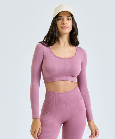 Women's TriDri® ribbed seamless '3D Fit' crop top