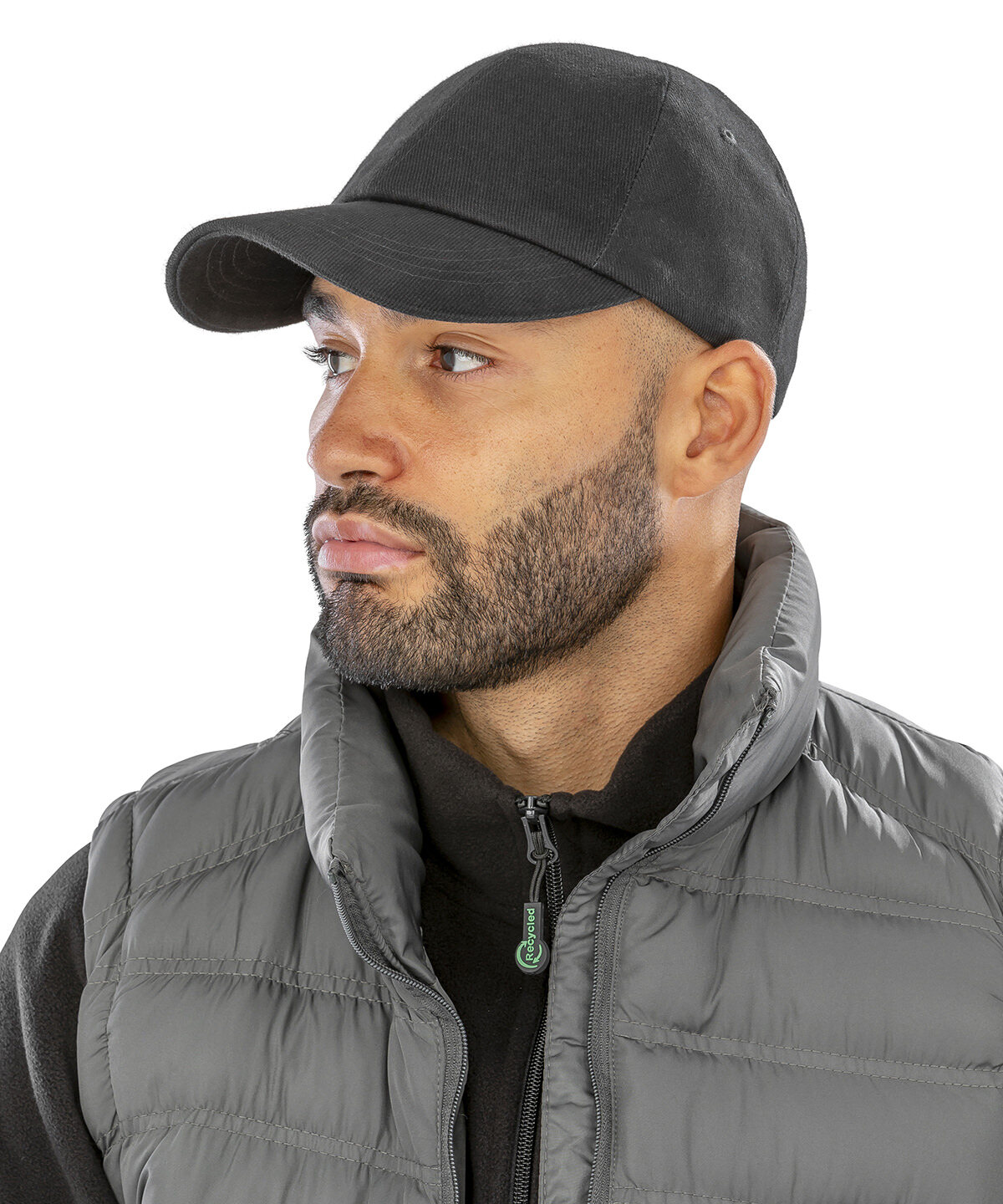 Low-profile heavy brushed cotton cap