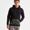 Men's camo trimmed hoodie