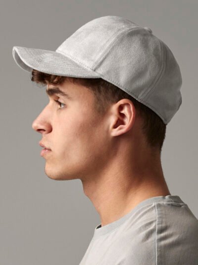 Faux suede 6-panel cap