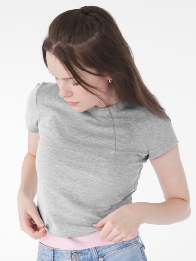 Women's micro rib baby t-shirt