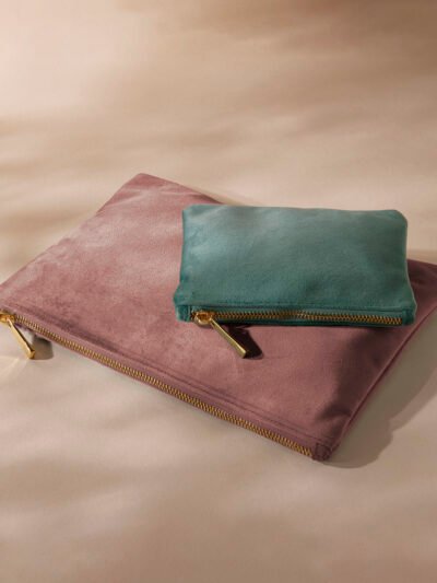 Velvet accessory pouch
