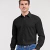 Long sleeve pure cotton easycare poplin shirt