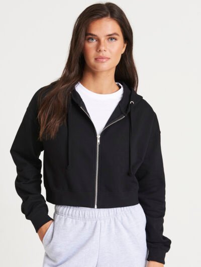 Women's fashion cropped zoodie