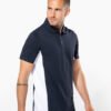 Flags short sleeve bi-colour polo shirt
