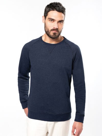 Men's organic cotton crew neck raglan sleeve sweatshirt
