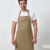Chino cotton bib apron