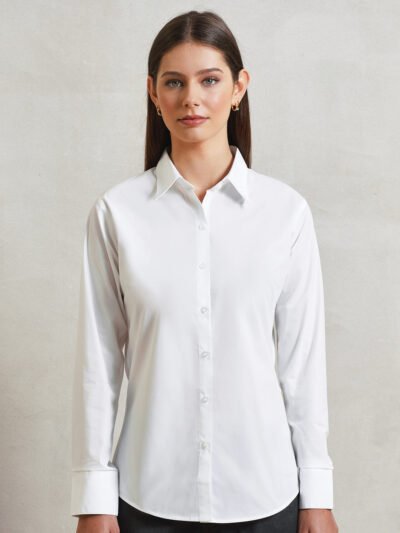 Women's supreme poplin long sleeve shirt