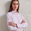 Women's cotton-rich Oxford stripes blouse