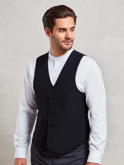 Lined polyester waistcoat