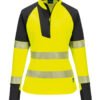 Women’s PW3 Hi-vis ¼-zip sweatshirt (T173)