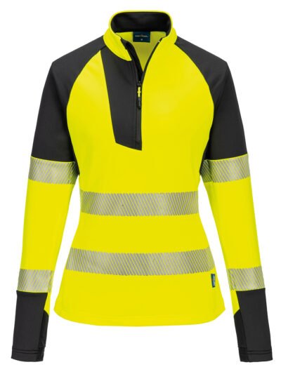 Women’s PW3 Hi-vis ¼-zip sweatshirt (T173)