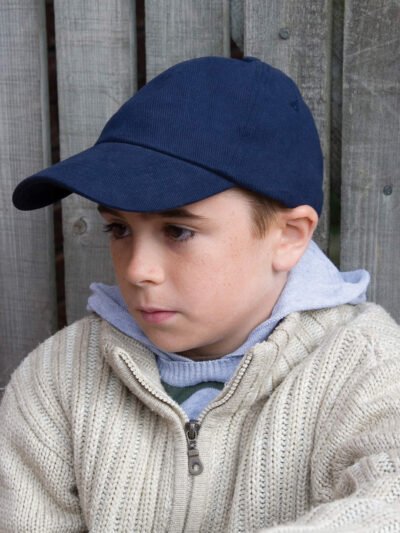 Junior low-profile heavy brushed cotton cap