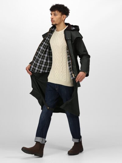 Cranbrook caped wax riding jacket