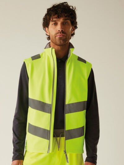 Hi-vis Pro contract Ablaze softshell bodywarmer