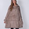 The Ribbon teddy bear fabric hoodie
