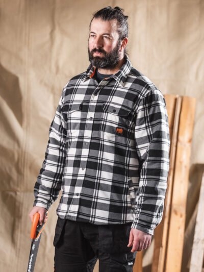 Worker padded checked shirt