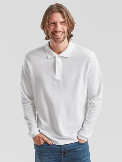 Premium long sleeve polo 