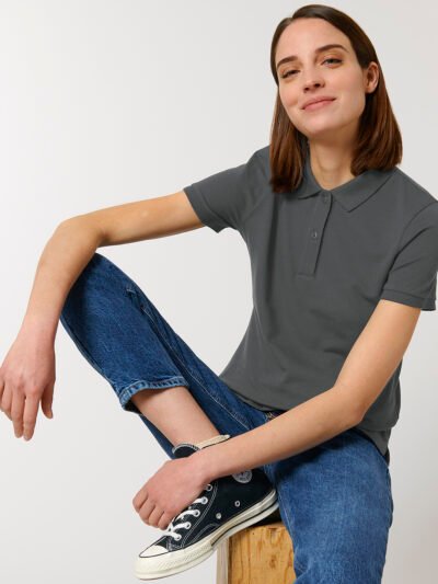 Stella Elliser women's fitted piqué short sleeve polo  (STPW333)