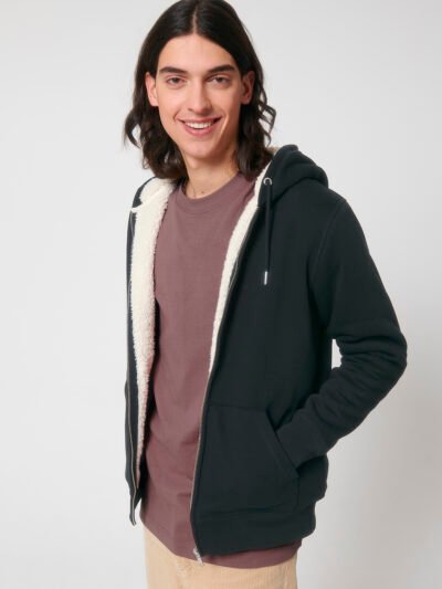 Unisex Hygger sherpa zip-through sweatshirt (STSU956)