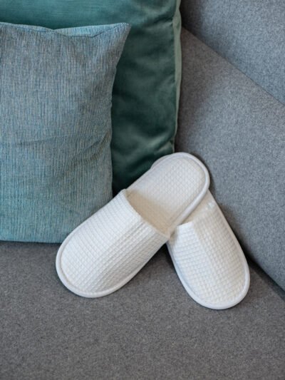 Waffle mule slippers