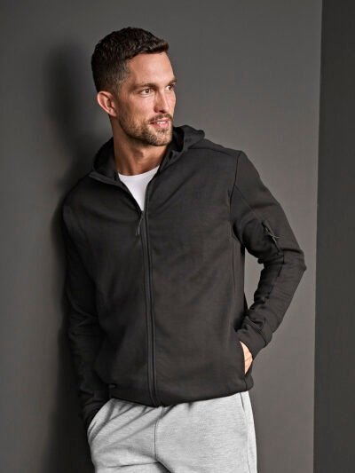 Athletic hooded full-zip sweatshirt (5706)