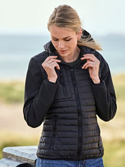 Women's hooded crossover jacket (9629)