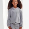 Kids TriDri® recycled cropped oversize hoodie