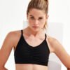 Women's TriDri® ruched sports bra (medium impact)