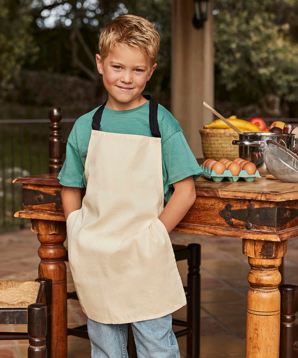 Fairtrade cotton junior craft apron