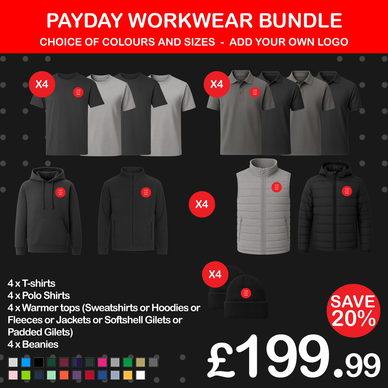16 Items Pay Day Workwear Bundle